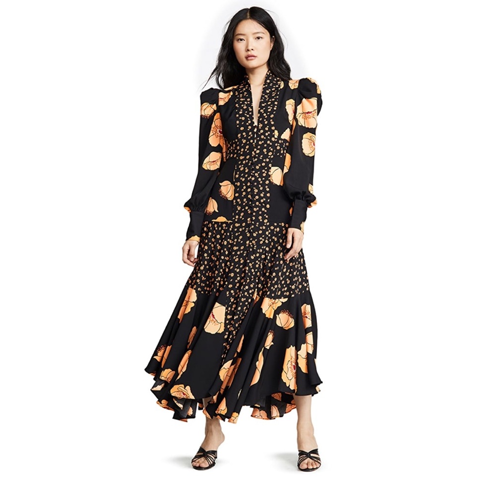 Acler Elton Floral Maxi Dress